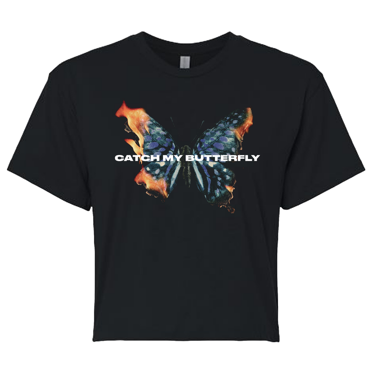 Catch My Butterfly Women's Crop Top
